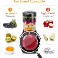 Aigostar Blender Smoothie Maker, 1.5 Litre Personal Jug Blender, Glass Ice Crusher for Milkshake, Frozen Fruits and Baby Soup, 750W, BPA Free