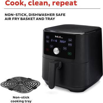 Instant Vortex 6QT XL Air Fryer, 4-in-1 Functions that Crisps, Roasts, Reheats, Bakes for Quick Easy Meals, 100+ In-App Recipes, is Dishwasher-Safe