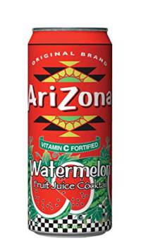 Arizona Watermelon Fruit Juice Cocktail, 23 Fl Oz Tall Cans (Pack of 8, Total of 184 Oz)