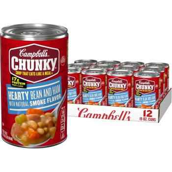 Campbell’s Chunky Hearty Bean Soup With Ham isn’t just tasty—it's made to work as hard as you do. With never-ending big flavors and bold ingredients