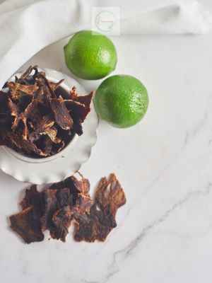 The best beef jerky is lean meat selected from cows, cut into long pieces, and goes through a dehydration process to prevent bacteria from growing