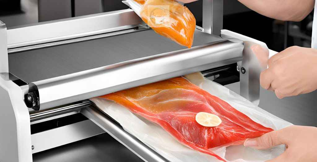 A vacuum sealer is used to pack food, it removes all the air from the packaging before you seal it and store it in the refrigerator