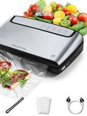 A vacuum sealer is used to pack food, it removes all the air from the packaging before you seal it and store it in the refrigerator