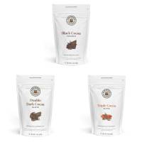 King Arthur Ultimate Baking Cocoa Bundle, Contains One of Each: Black Cocoa Powder 14 Ounce Bag, Triple Cocoa Powder 14 Ounce Bag, Double Dark Cocoa Powder