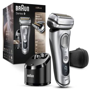 Braun Electric Razor for Men With Precision Beard Trimmer, Rechargeable, Wet & Dry Foil Shaver, Clean & Charge Station & Travel Case