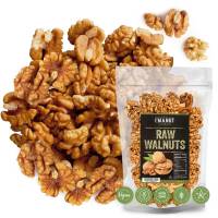 California Raw Walnuts-Halves & Pieces 48oz (3 lb) 100% Natural, No-PPO, No Preservatives, Non-GMO, Batch Tested Gluten & Peanut Free Kosher