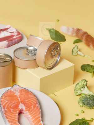 A serving of canned salmon contains about 200 calories and provides very little saturated fat, and richest sources of vitamin B12, iron, and vitamin D