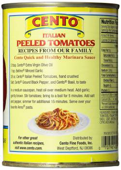 Cento Peeled Tomatoes, 14 Ounce Cans (Pack of 12)