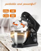 Commercial Chef Electric Stand Mixer 4.7 Quart, 7 Speed Settings