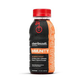 Cheribundi IMMUNITY Tart Cherry Juice - Tart Cherry Juice with Vitamin C and Echinacea - Pro Athlete Workout Recovery - Fight Inflammation and Support