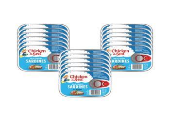 Chicken of the Sea Sardines in Water, 3.75 Ounce Cans (Pack of 18), Wild Caught Canned Sardines