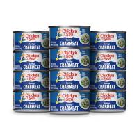 Chicken of the Sea Lump Crab Meat, 6 Ounce Cans (Pack of 12), High in Calcium, Wild Caught Canned Lump Crabmeat