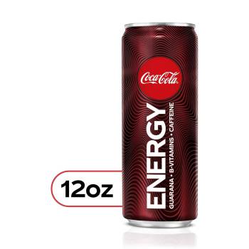 Coke Energy, Coca-Cola Energy Drinks With Vitamin B6, Vitamin B3 & Guarana, 144 Mg Caffeine, 12 Fl Oz, 24 Pack