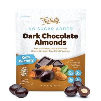 Sugar-Free Dark Chocolate Covered Almonds, 1-Pound Pack