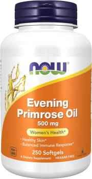 NOW Evening Primrose Oil has naturally occurring gamma-linolenic acid, an omega-6 fatty acid also found in borage and black currant seed oils