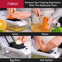 Fullstar Vegetable Chopper - Food Chopper - Onion Chopper - Vegetable Slicer & Spiralizer - Veggie Chopper with Container - Kitchen Gadgets