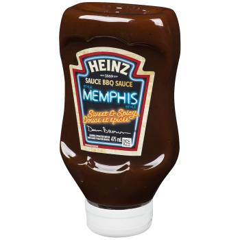 HEINZ BBQ Sauce, Sweet & Spicy Memphis, 475ml/16.1 fl.oz., 6pk, {Canadian}