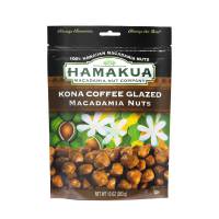 Hamakua Macadamia Nuts - Sweet Glazed Kona Coffee - Hawaiian Grown Flavored Dry Roasted Half and Whole Macadamias - Natural Eco-Friendly Large Macadamia Nuts