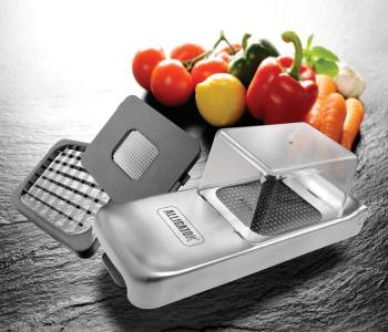 Alligator Vegetable Chopper | Manual Hand Food Chopper with Container | Perfect Onion Chopper and Salad Chopper | Effortlessly Chop, Dice