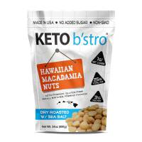 Keto B'stro - Hawaiian Macadamia Nuts, Dry Roasted, Sea Salted, Made in USA, 24oz