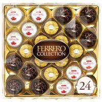 Ferrero Collection, 24 Count, Premium Gourmet Assorted Hazelnut Milk Chocolate, Dark Chocolate and Coconut, 9.1 oz