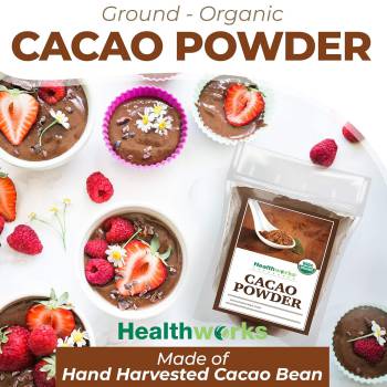 Healthworks Cacao Powder (112 Ounces / 7 Pounds) | Cocoa Chocolate Substitute | Certified Organic | Sugar-Free, Keto, Vegan & Non-GMO