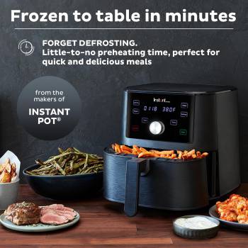 Instant Vortex 6QT XL Air Fryer, 4-in-1 Functions that Crisps, Roasts, Reheats, Bakes for Quick Easy Meals, 100+ In-App Recipes, is Dishwasher-Safe