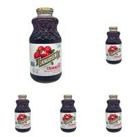 RW KNUDSEN Just Cranberry Juice, 32 FZ (Pack of 5)