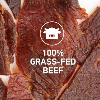 KRAVE All Natural Beef Jerky, Sea Salt - Protein-Packed Snacks Roasted for Maximum Flavor - 100% Grass Fed Beef - Gluten Free - 2.7 Ounce