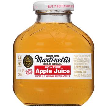 100% premium juice is quickly pasteurized, poured hot into new bottles, capped, and quickly chilled to preserve the fresh apple flavor