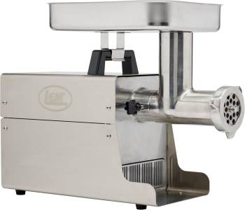 LEM Products BigBite #12 Meat Grinder, 0.75 HP Stainless Steel Electric Meat Grinder Machine, Ideal for Frequent Use