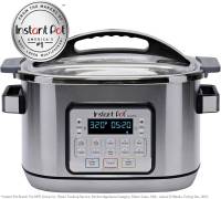 Instant Pot Aura Pro Multi-Use Programmable Slow Cooker with Sous Vide, 8 quart, Silver (AURA PRO 8QT)