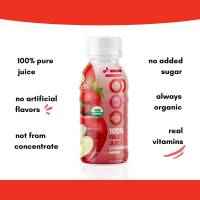 OOGLI Strawberry-Apple Organic Juice, 8 fl oz (Pack of 6), NOT From Concentrate, 100% Natural, USDA Organic, Kosher Certified, Non-GMO, No Additives