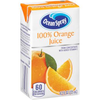 Ocean Spray 100% Orange Juice Boxes, 4.2 Ounce (Pack of 40)