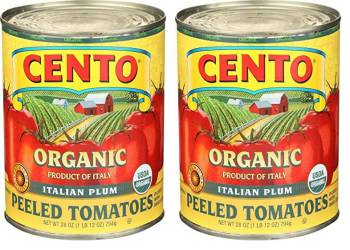 Cento Foods Organic Whole Tomatoes, 28 OZ (Pack of 2)