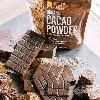 BetterBody Foods Organic Cacao Powder, Rich Chocolate Flavor, Non-GMO, Gluten-Free, Cocoa, 16 ounce, 1 lb bag (Pack of 2)