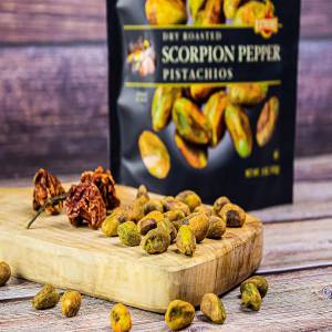 Setton Farms Pistachios, Scorpion Pepper Extreme Flavor Pistachios Value Bag, Naturally Seasoned, Dry Roasted No Shell Pistachios, Non-GMO Project Verified