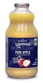 Lakewood Organic Pure Apple Juice helps maintain healthy blood pressure and normal cholesterol levels