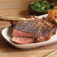 Premium French-cut Bone-in Ribeye Steak, 4 pieces, 18 oz each - Wet Aged for Perfection with Included Cooking Instructions