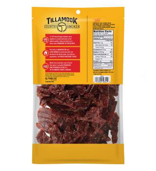 Tillamook Country Smoker Real Hardwood Smoked Beef Jerky, Old Fashioned, 10 Ounce