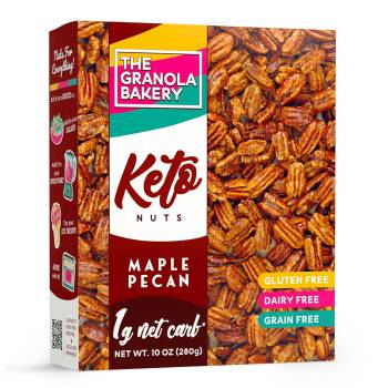  TGB Maple Pecans | 1g Net Carb Keto Snack | Gluten Free Low Carb Candy Nuts, 10 Ounces