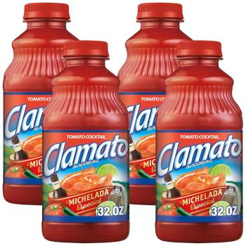 MOTTS Motts Clamato Preparado Tomato Cocktail 32Oz, 32 oz (Pack of 4)