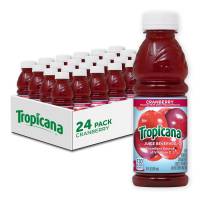 Tropicana Juice Beverage, Cranberry, 10 fl oz (Pack of 24) - Real Fruit Juices, Vitamin C Rich, No Added Sugars, No Artificial Flavors