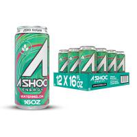 A SHOC Watermelon Energy Drink, 16 fl oz can (Pack of 12)