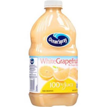 Ocean Spray 100% White Grapefruit Juice, 60 Ounce (Pack of 8)