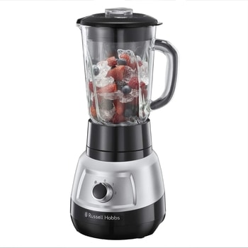 Friendly and easy-to-use Russell Hobbs 25710 blender, with the new Velocity Glass Pitcher design and the new 4-tip Blades