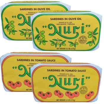 Cooked canned sardines, providing you with protein, vitamins, Omega 3 and low in fat, the moisture from olive oil is superior to any other canned sardines