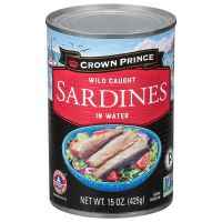 Crown Prince Sardines in Water, 15-Ounce Cans