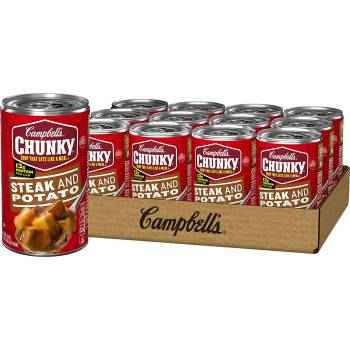 Campbell's Steak and Potato Soup, with a rich flavor that never fails to excite even the most food cravings