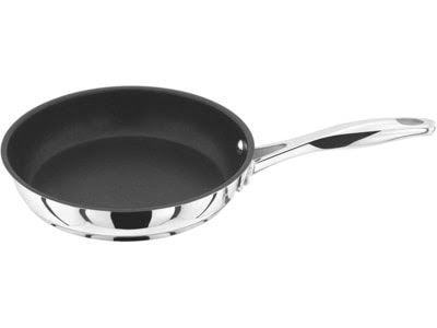 Stellar 7000 stainless steel nonstick pan, 'hot forged' thick base ensures even heat distribution on ALL types of cookers